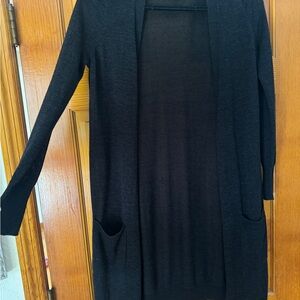 Halogen Black Open Front Cardigan Sweater